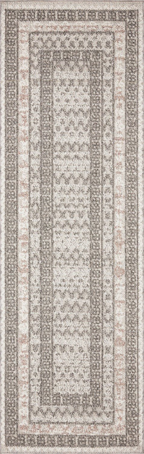 COLE 03 INDOOR - OUTDOOR RUG: GREY, BLUSH