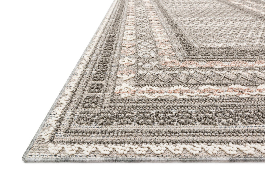 COLE 03 INDOOR - OUTDOOR RUG: GREY, BLUSH