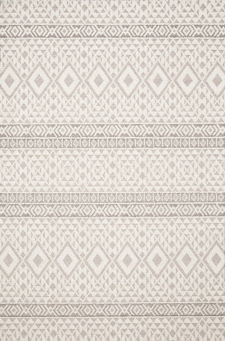 COLE 04 INDOOR - OUTDOOR RUG: IVORY, SILVER