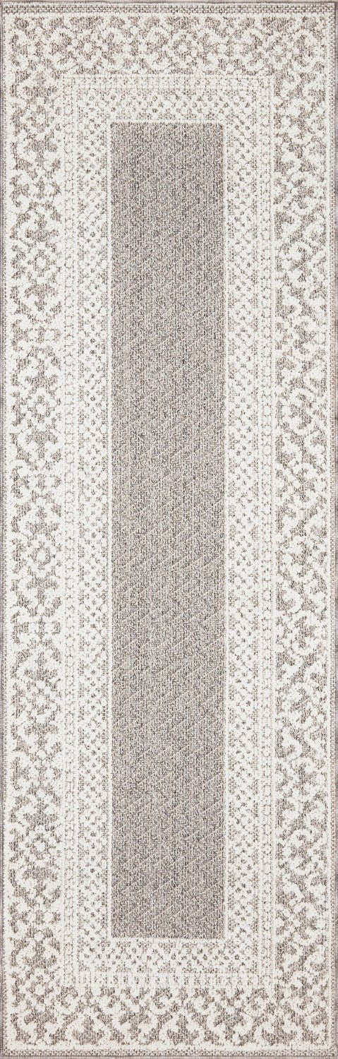 COLE 05 INDOOR - OUTDOOR RUG: GREY, IVORY