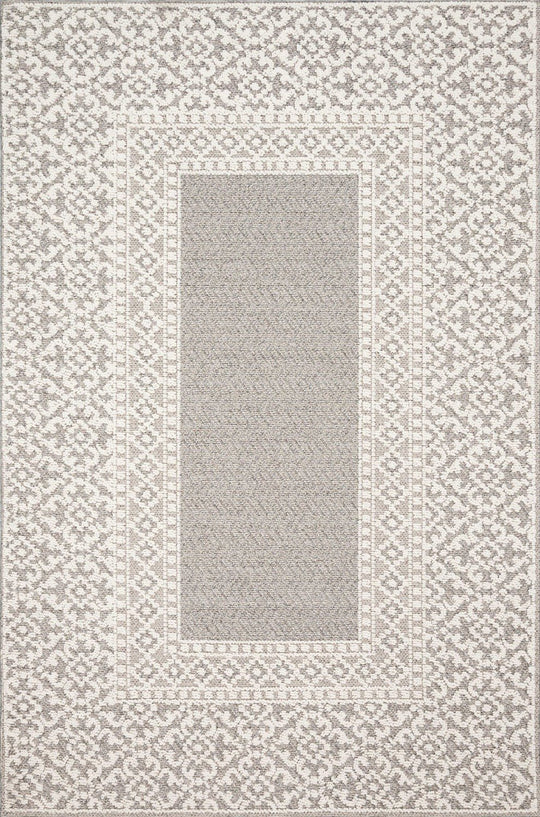 COLE 05 INDOOR - OUTDOOR RUG: GREY, IVORY