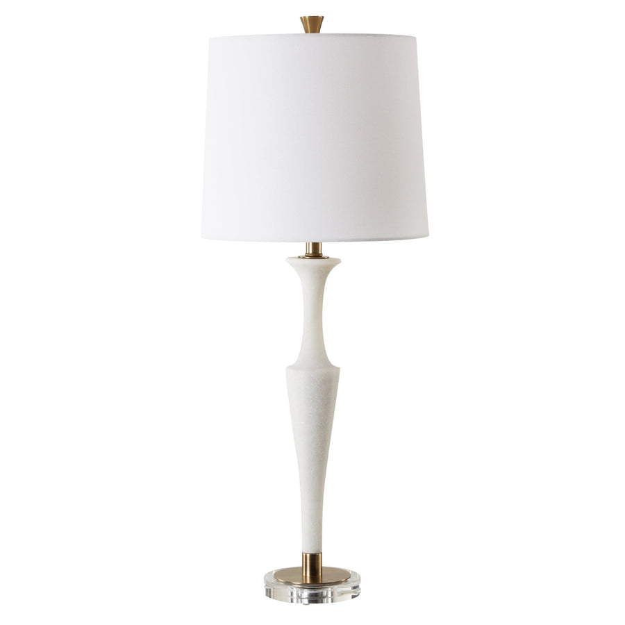 COLETTE WHITE STONE TABLE LAMP