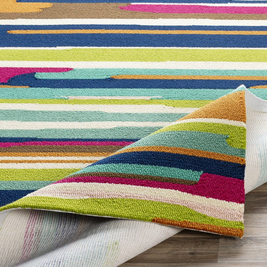 COLOR STROKES INDOOR - OUTDOOR RUG: PINK MULTI