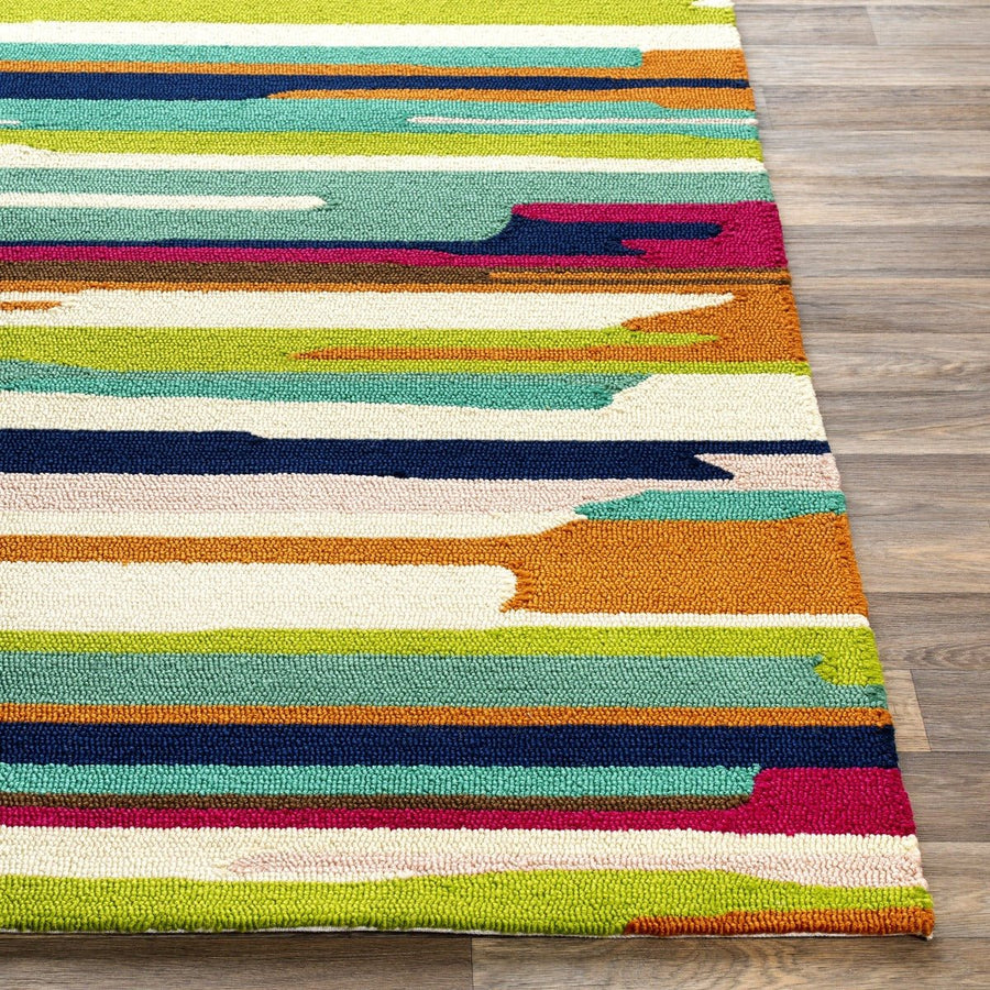 COLOR STROKES INDOOR - OUTDOOR RUG: PINK MULTI