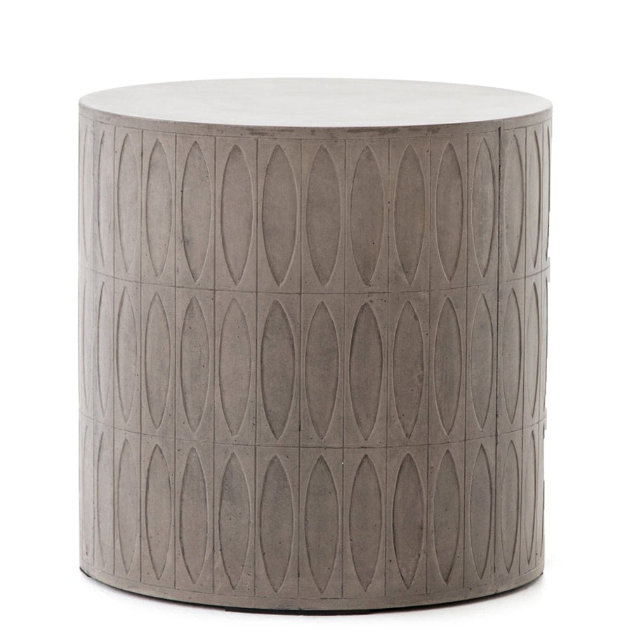 COLORADO CONCRETE DRUM END TABLE