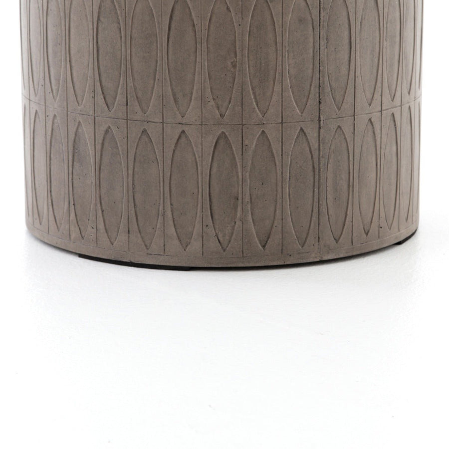 COLORADO CONCRETE DRUM END TABLE