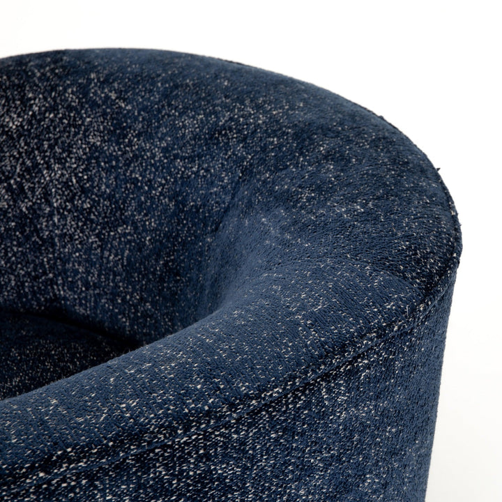 COMAL AZURE CHENILLE SWIVEL CHAIR