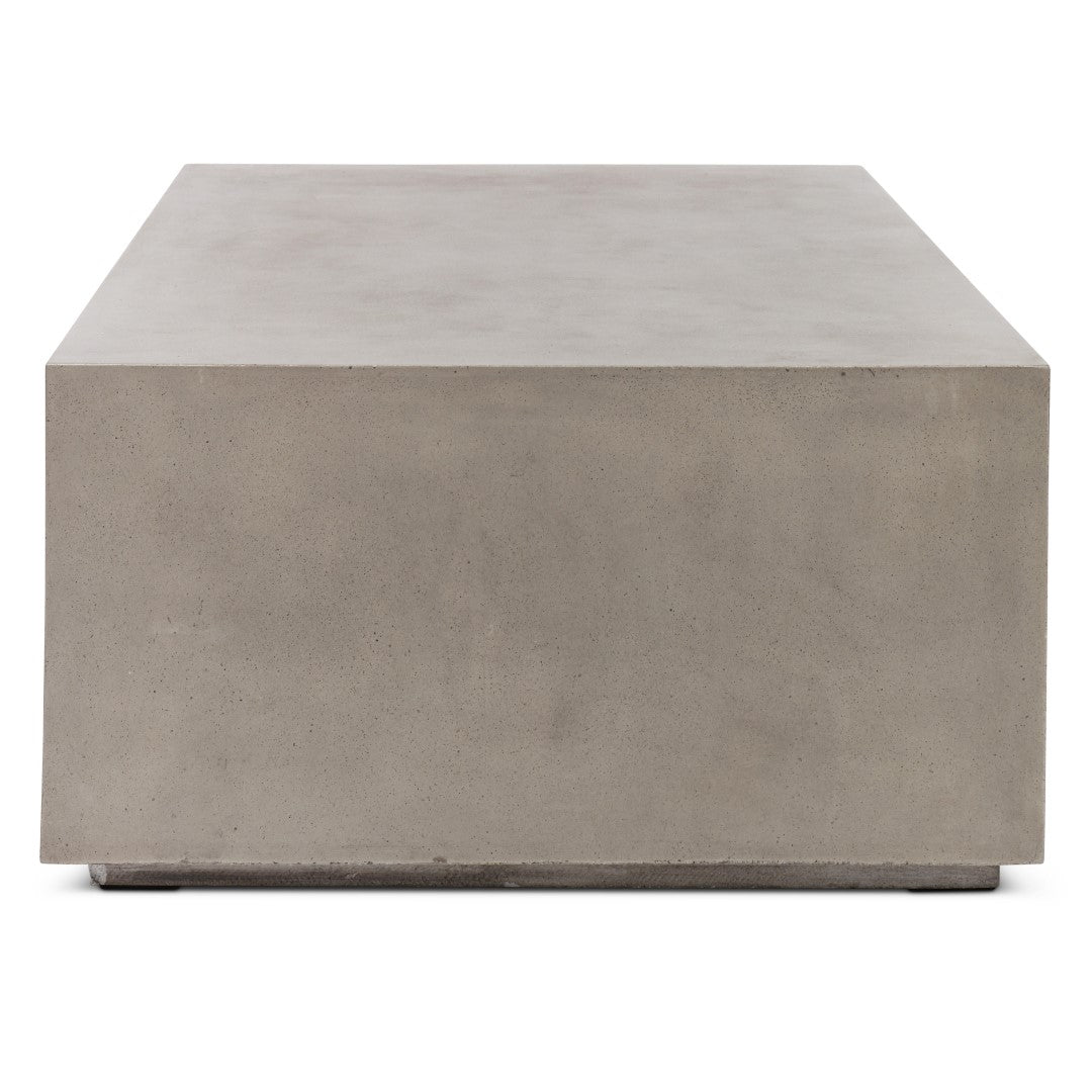 CONCRETE RECTANGULAR BLOCK COFFEE TABLE