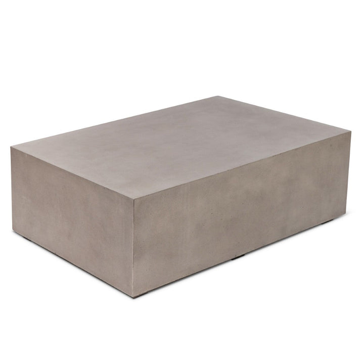 CONCRETE RECTANGULAR BLOCK COFFEE TABLE