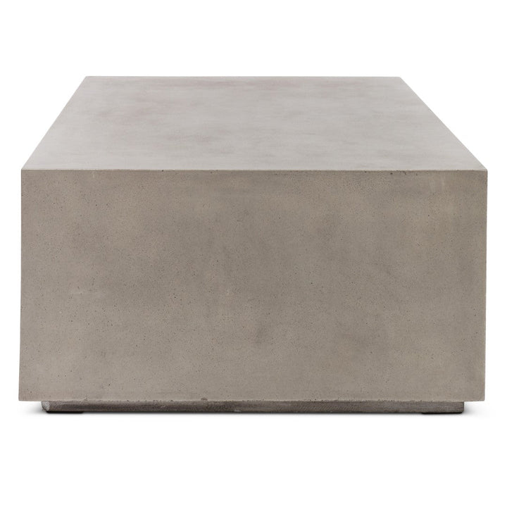 CONCRETE RECTANGULAR BLOCK COFFEE TABLE