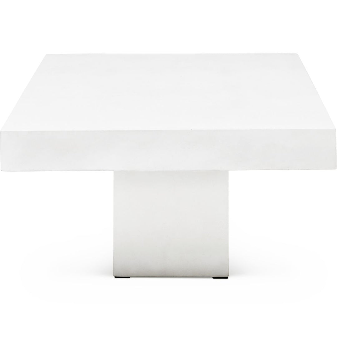 CONCRETE RECTANGULAR SLAB COFFEE TABLE