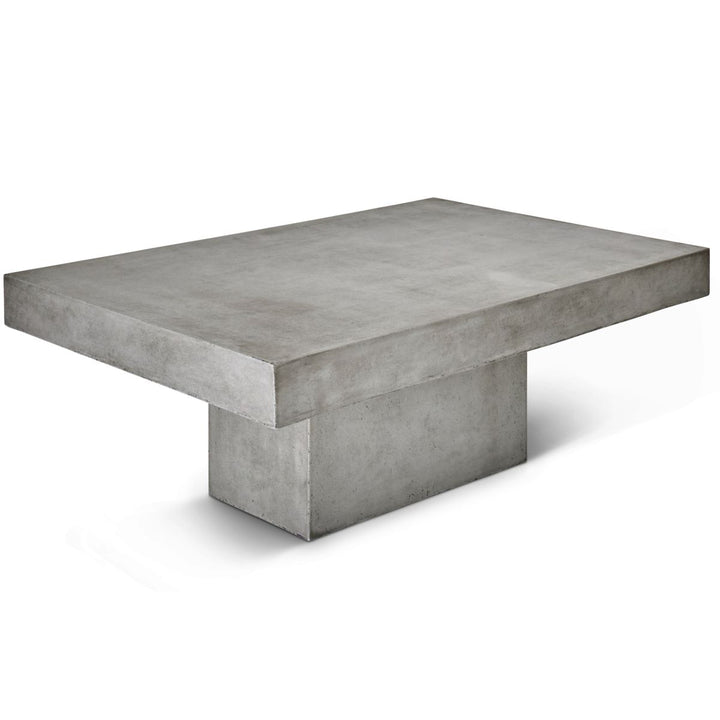 CONCRETE RECTANGULAR SLAB COFFEE TABLE