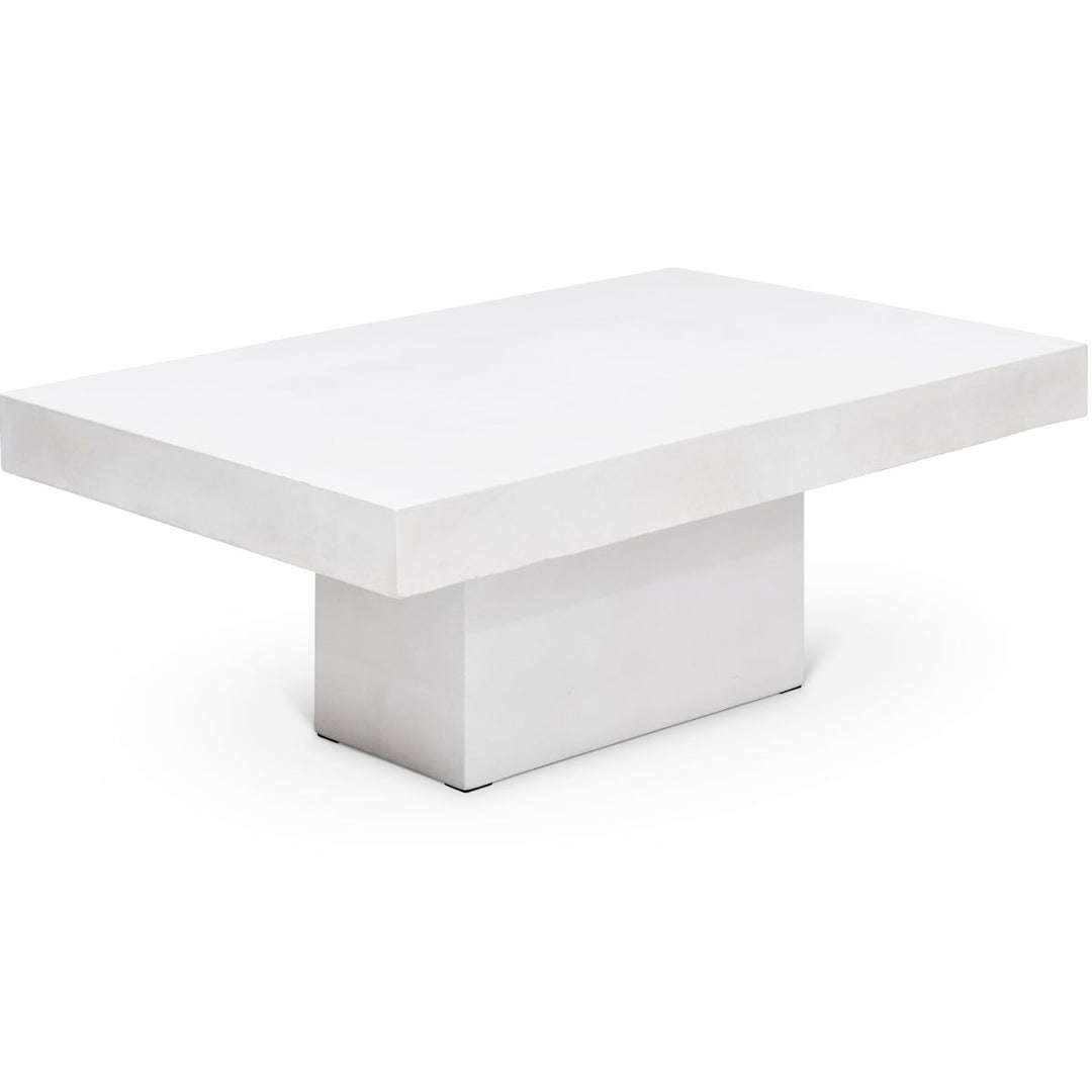 CONCRETE RECTANGULAR SLAB COFFEE TABLE