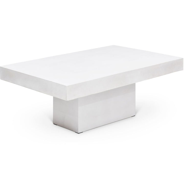 CONCRETE RECTANGULAR SLAB COFFEE TABLE