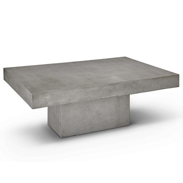 CONCRETE RECTANGULAR SLAB COFFEE TABLE