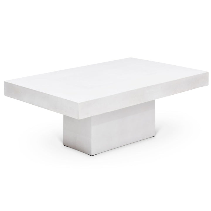 CONCRETE RECTANGULAR SLAB COFFEE TABLE