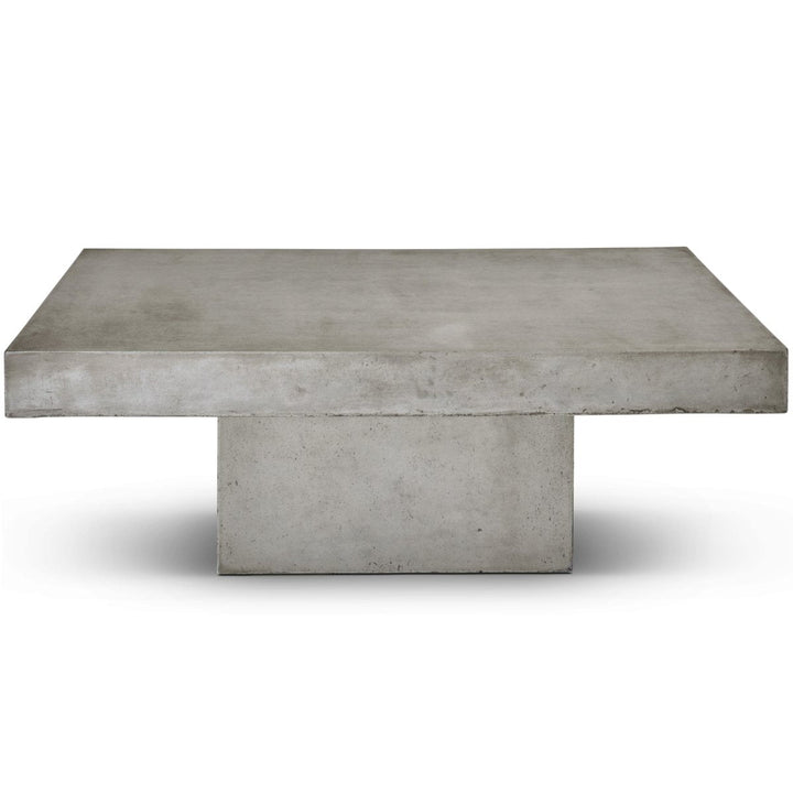 CONCRETE RECTANGULAR SLAB COFFEE TABLE