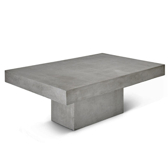 CONCRETE RECTANGULAR SLAB COFFEE TABLE