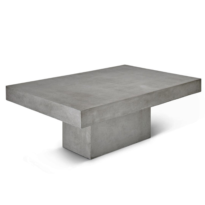 CONCRETE RECTANGULAR SLAB COFFEE TABLE