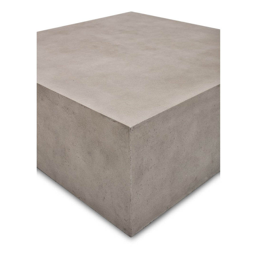 CONCRETE SQUARE BLOCK COFFEE TABLE