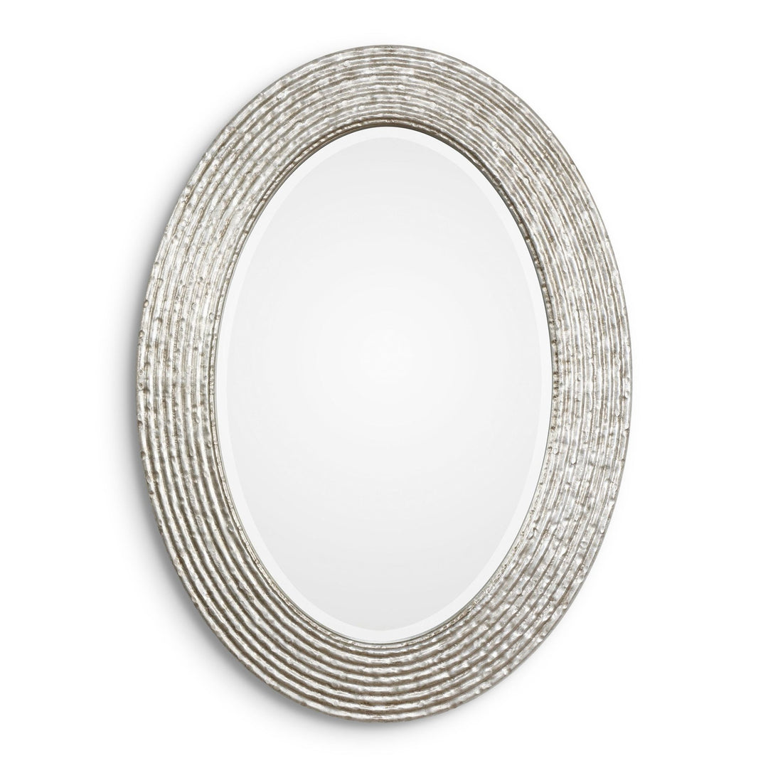 CONDER BURNISHED SILVER OVAL MIRROR