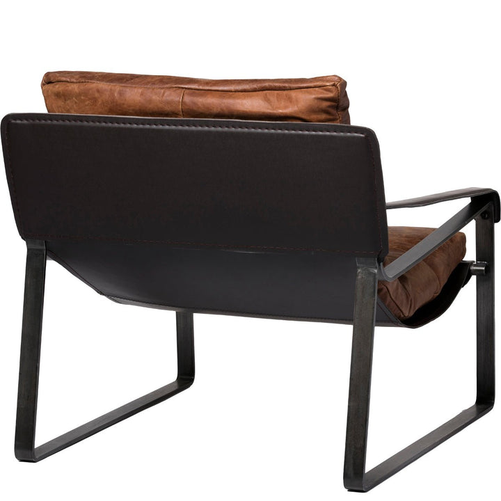 CONNOR OPEN ROAD BROWN LEATHER SLING CHAIR