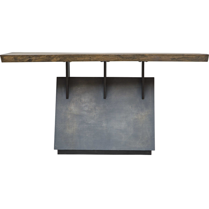 CONSTRUCT INDUSTRIAL LIVE EDGE CONSOLE TABLE