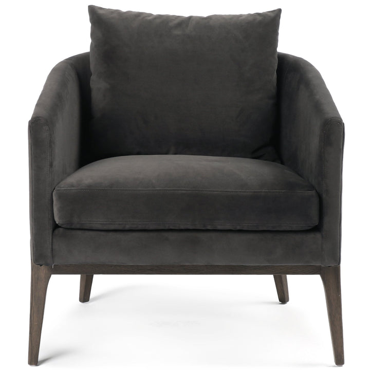 COPELAND CHAIR: BELLA SMOKE VELVET