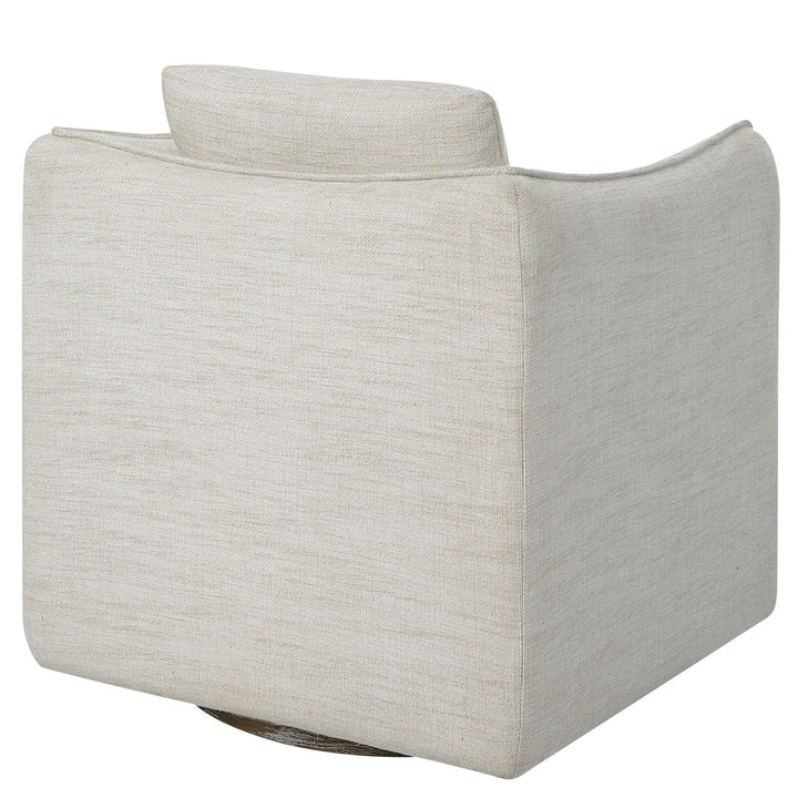 CORBEN SWIVEL CHAIR: NATURAL WHITE