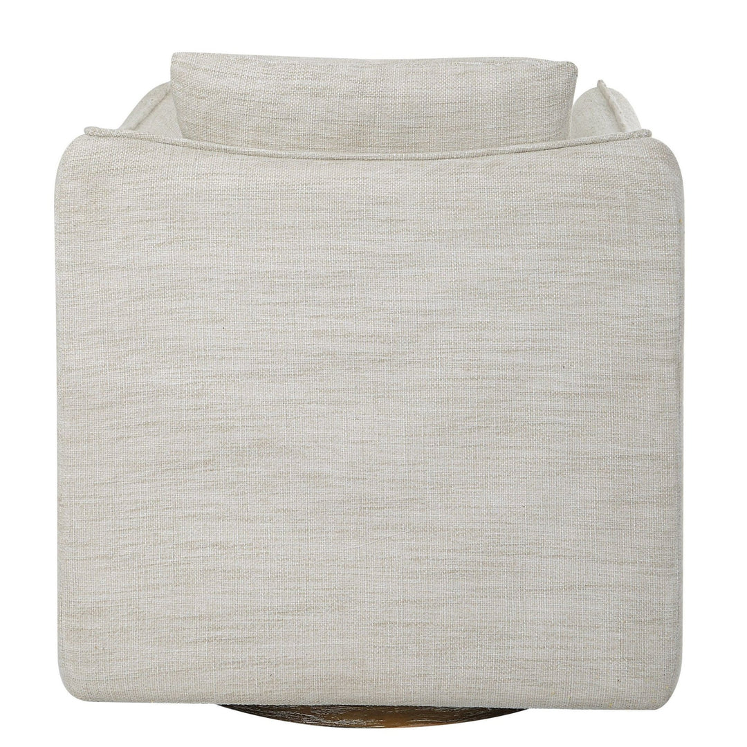 CORBEN SWIVEL CHAIR: NATURAL WHITE