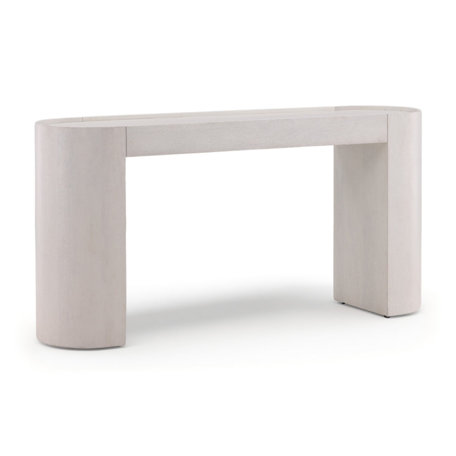 CORI ANTIQUE WHITE WASH CONSOLE TABLE