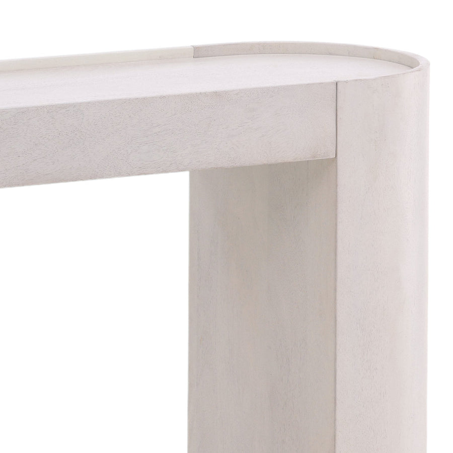 CORI ANTIQUE WHITE WASH CONSOLE TABLE