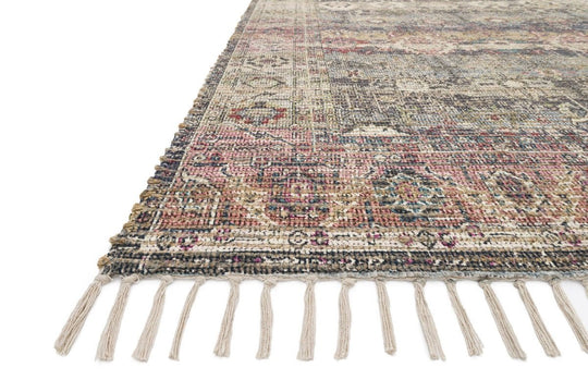 CORNELIA PRINTED JUTE + CHENILLE RUG: MULTI