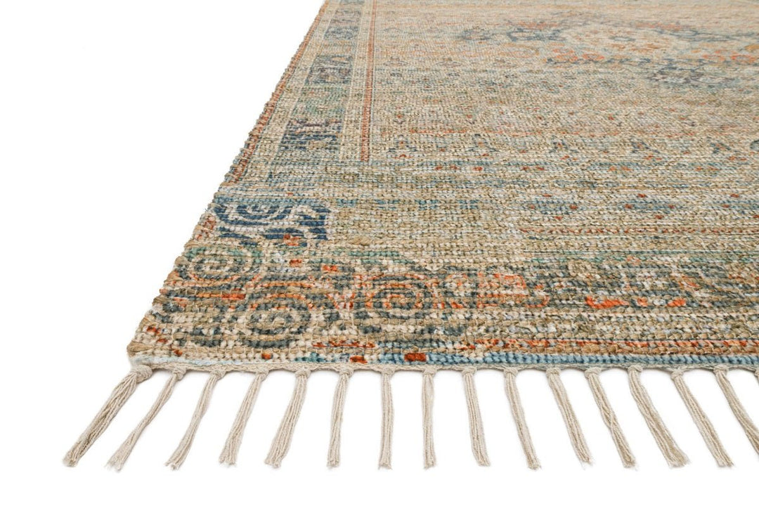 CORNELIA PRINTED JUTE + CHENILLE RUG: OCEAN SUNSET