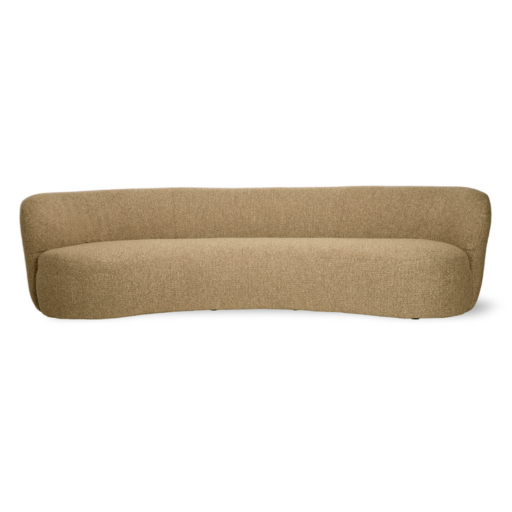 curved sofa sand modern
