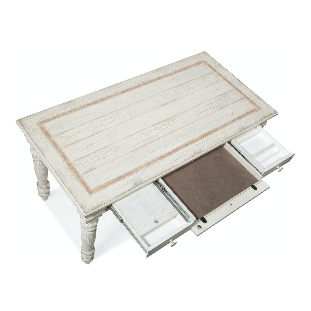 COZETTE WRITING DESK: ANTIQUE WHITE