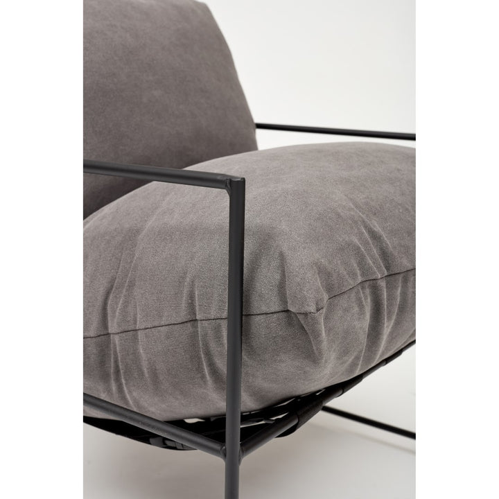 MIKEY INDUSTRIAL ARM CHAIR Grey