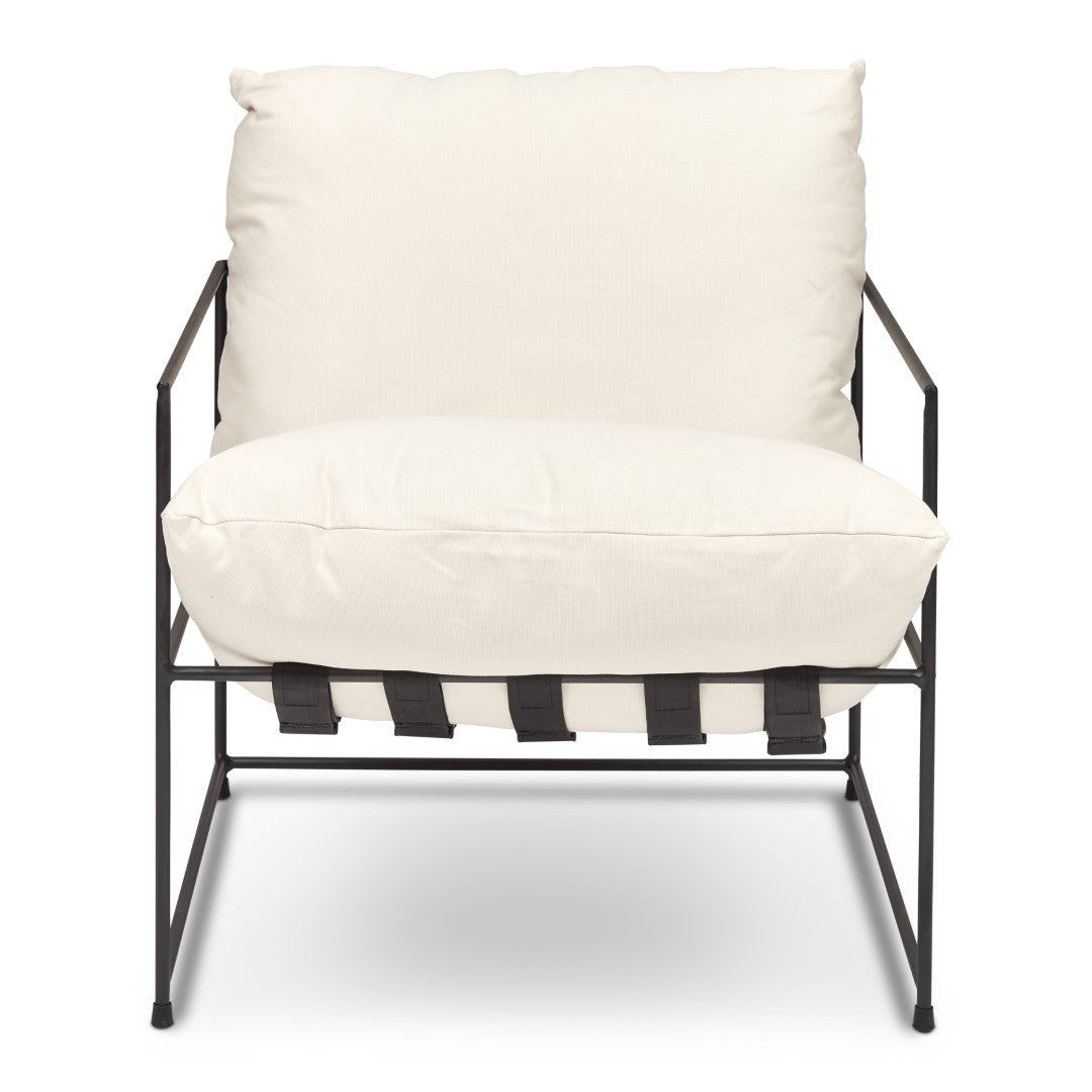 MIKEY INDUSTRIAL ARM CHAIR White