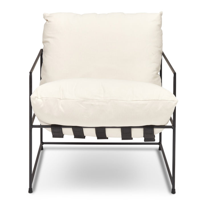 MIKEY INDUSTRIAL ARM CHAIR White