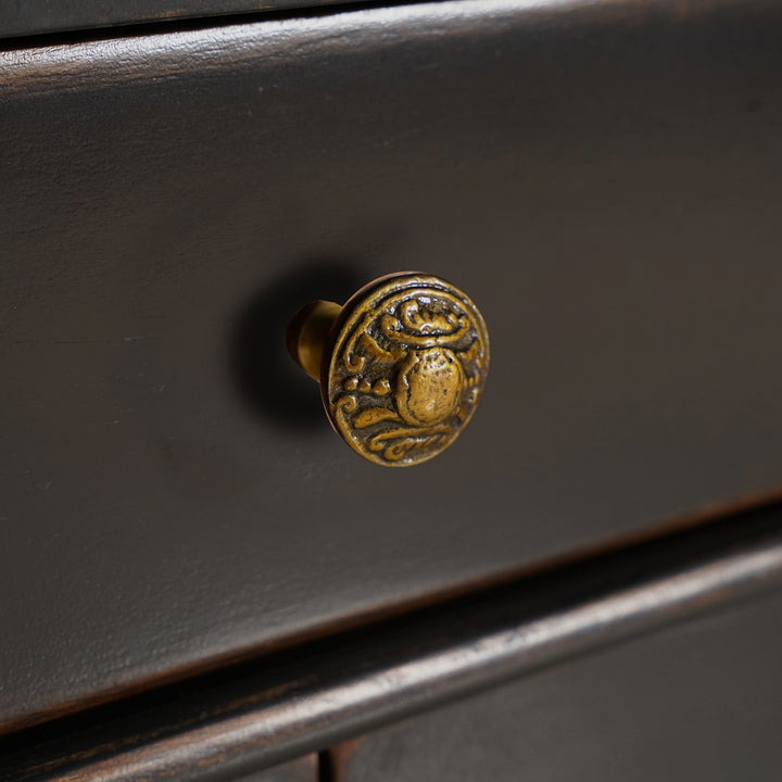 CRESSIDA 70" ANTIQUE BLACK SIDEBOARD