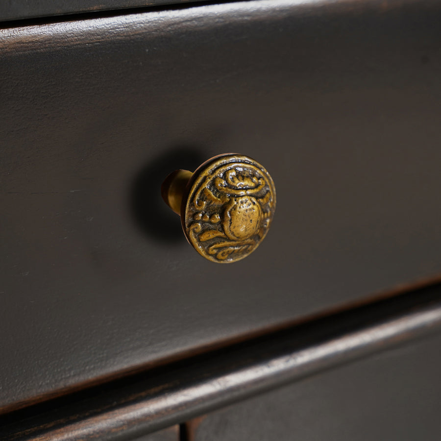 CRESSIDA 70" ANTIQUE BLACK SIDEBOARD