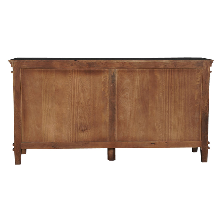 back of a sideboard on a white background