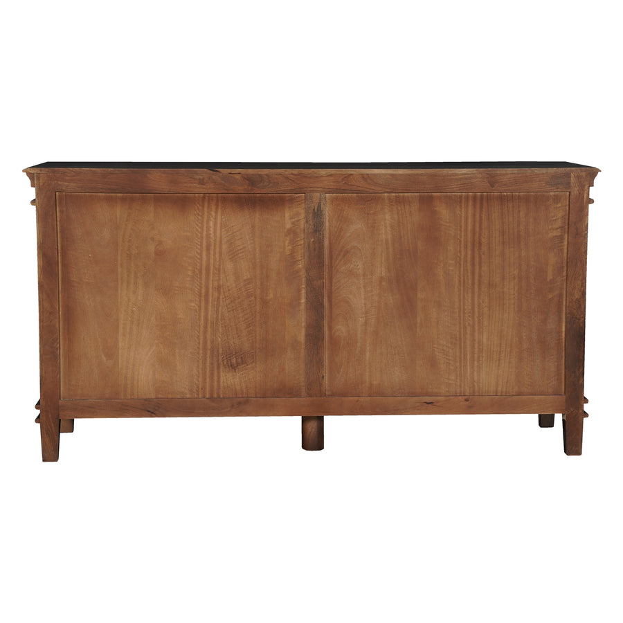 back of a sideboard on a white background