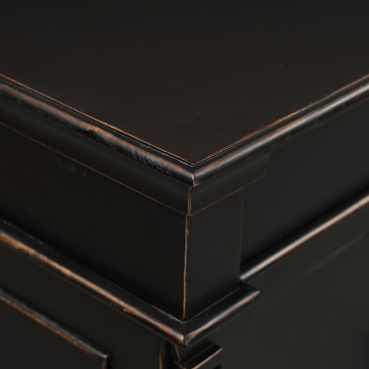 CRESSIDA 70" ANTIQUE BLACK SIDEBOARD