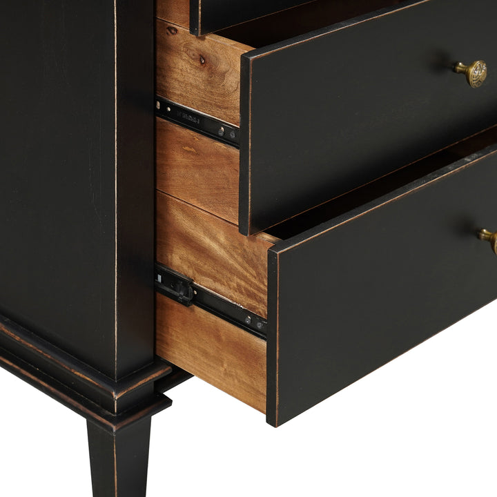 CRESSIDA DISTRESSED BLACK DRESSER
