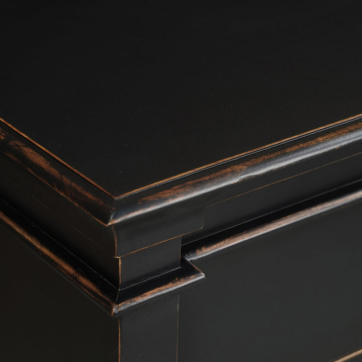 CRESSIDA DISTRESSED BLACK DRESSER