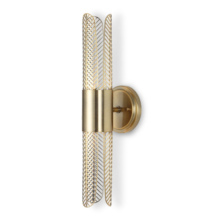 CRET 2 LIGHT LED BRASS SCONCE