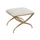 GOLD CROSSING SMALL BENCH: WHITE