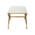GOLD CROSSING SMALL BENCH: WHITE