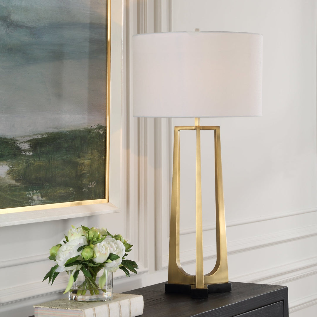 CROSSROADS BRASS TABLE LAMP